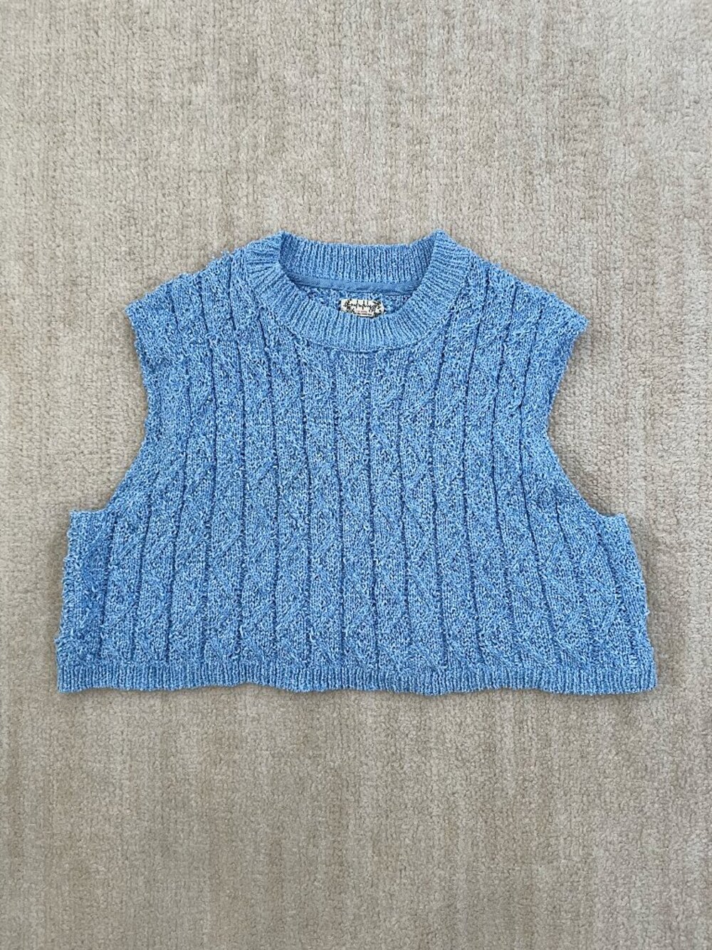 Intimately Free People Chunky Knit Cropped Sweater Vest XS